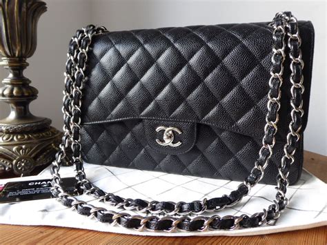 chanel classic flap silver hardware.